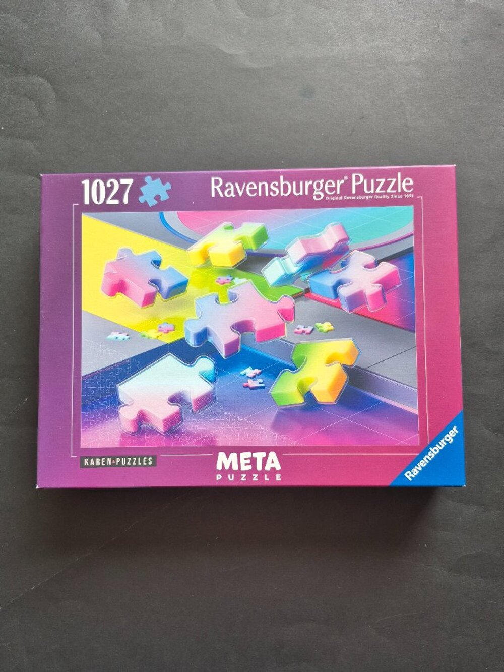 1000 Piece "Gradient Cascade" Jigsaw Puzzle (1 missing piece)